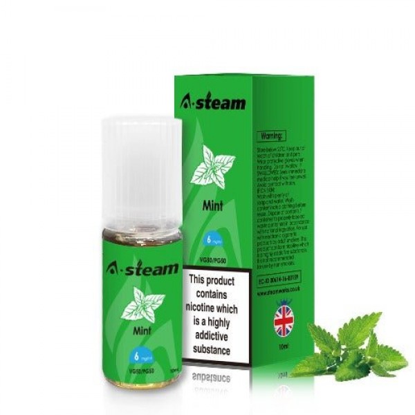 Mint 50/50 E-Liquid by A Steam 10ml