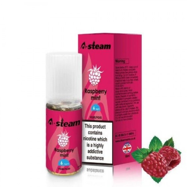 Raspberry Mint 50/50 E-Liquid by A Steam 10ml